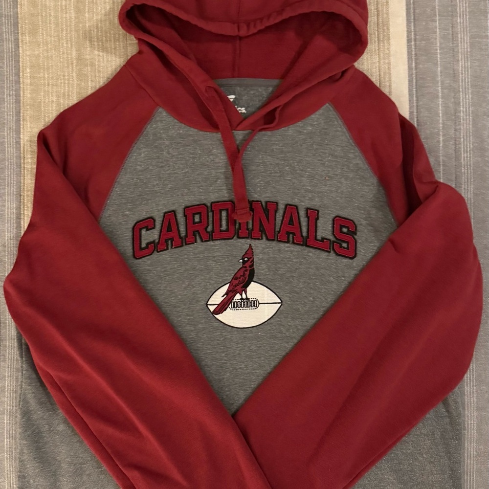 Arizona Cardinals Gray and Red Men's Hoodie